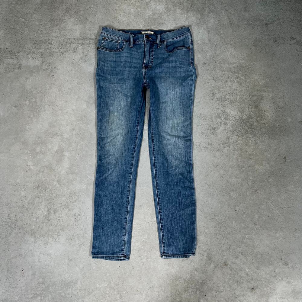 Madewell 9" Mid Rise Skinny Women's 29 Jeans Blue Fitted Stretch Denim